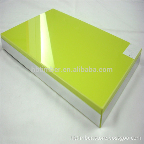 19mm crystal green uv melamine coated mdf board for interior design